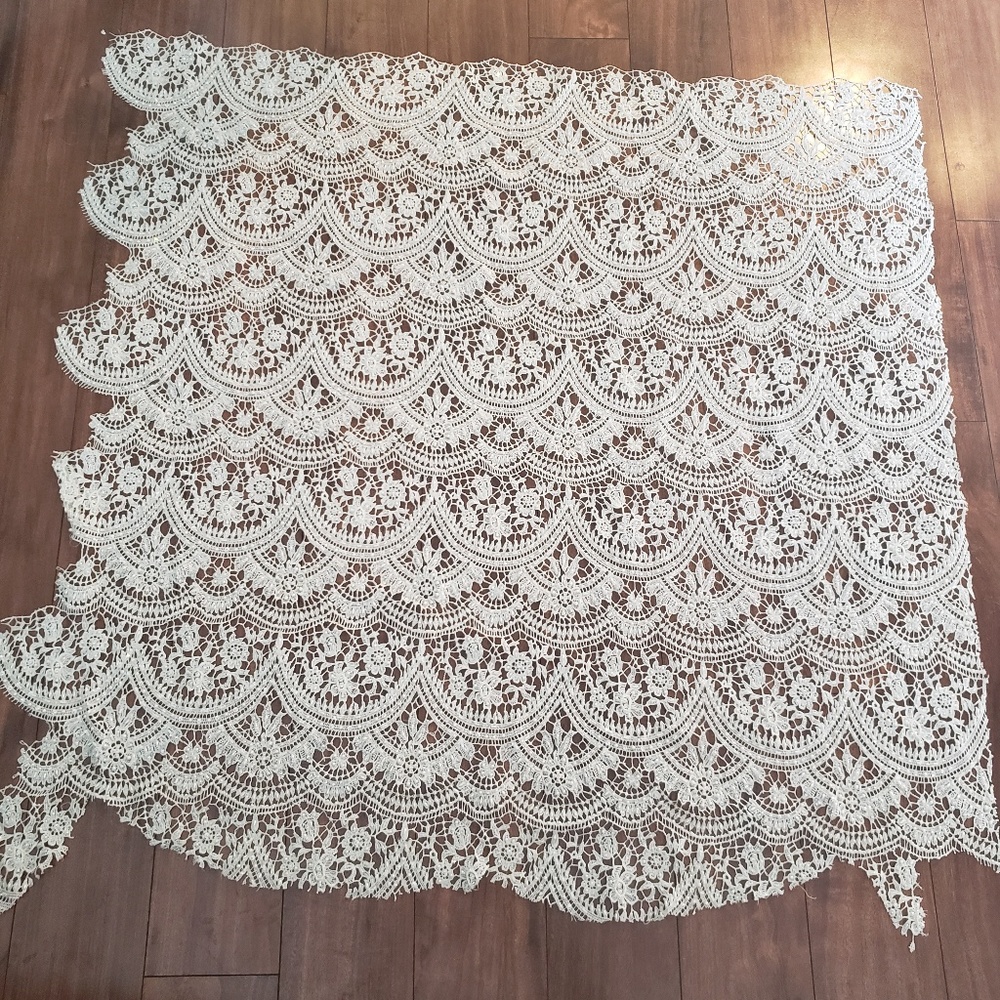 Beaded lace.